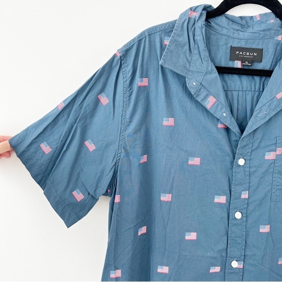 Pacsun American Flag Shirt - Picture 2 of 6
